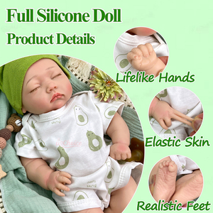 Poupées Bébé en Silicone Entièrement Lavables de 18 Pouces pour Jeu d'Imitation et Jouets pour Enfants - Vente en Gros - Product Image 2