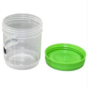 ขวดเก็บตัวอย่างปัสสาวะทางการแพทย์ขนาด90มล. สีเขียวแบบใช้แล้วทิ้งมีหรือไม่มีฉลาก - Product Image 4