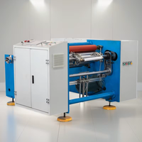 Machine de rembobinage semi-automatique à grande vitesse pour feuilles d'aluminium, 400 m/min, avec technologie anti-coupure des bords