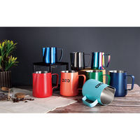 Tasse à latte colorée personnalisée de haute qualité design classique pot à lait en acier inoxydable Barista