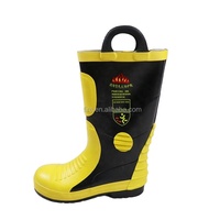 Chaussures chaussures de lutte contre l'incendie bottes de sécurité incendie jaunes pour la protection