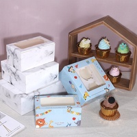 Boîtes à muffins, cupcakes, tartes aux œufs et gâteaux de lune en papier kraft de qualité alimentaire, 2 pièces, 4612 cellules, vente en gros