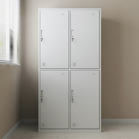 4 portes de bureau en acier, armoire de deuxième main en métal ou en fer, à bas prix