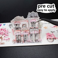 Ruban adhésif washi prédécoupé de haute qualité personnalisé, autocollant décoratif pour scrapbooking, fournitures artistiques, journalisation, rubans washi