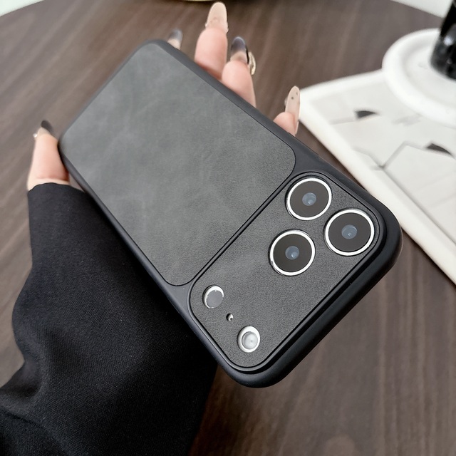 High Quality Leather TPU Luxury Shockproof Cell Mobile Phone Cases for iPhone 17 16 15 Pro Max 14 13 Back Cover