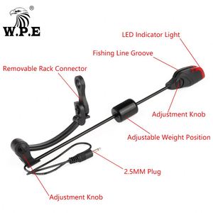 W.P.E 1 pezzo per esche da pesca alla carpa allarme scambista multicolore illuminato Swinger elettronico indicatore di morso a LED attrezzatura da pesca alla carpa - Product Image 2