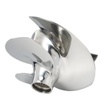 Impeller de pompe de jet ski durable à 3 pales de 144 mm, hélice de moteur Yamaha SuperJet PWC 14/17 avec clé