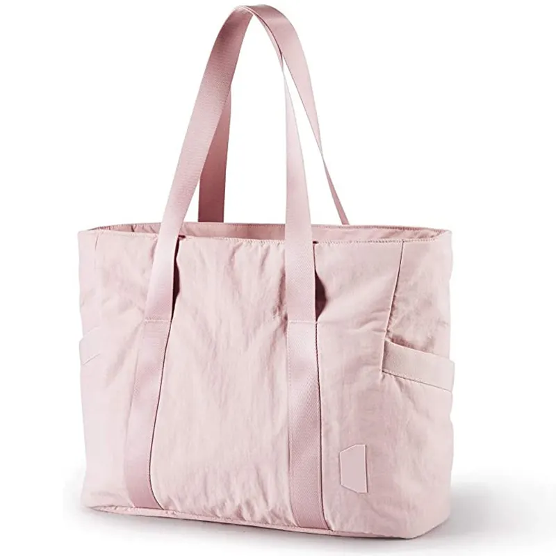 Women Tote Bag Large Shoulder Bag Top Handle Handbag with Yoga Mat Buckle for Gym Work School