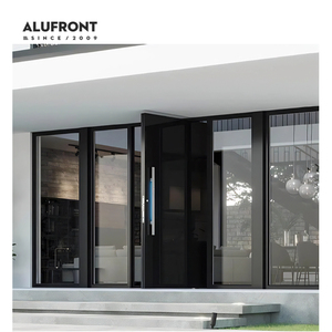 <span class=keywords><strong>Puerta</strong></span> Principal de <span class=keywords><strong>Entrada</strong></span> Pivotante de Aluminio Sólido Impermeable y Personalizada de ALUFRONT, Anti-robo, para Exteriores, para Villa - Product Image 3