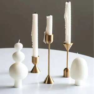 Metal brass size <b>small</b> single stick <b>candle</b> holder - Product Image 3