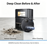 Mova Z60 Ultra Smart Robot Mop Vacuum 28000Pa Daya Hisap Tinggi Navigasi LDS Pel Basah Kering Perawatan Karpet Otomatis Anti Kusut