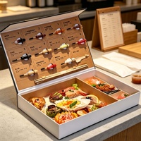 Boîte à hamburger en carton rigide biodégradable de qualité alimentaire, emballage à emporter personnalisé avec logo imprimé UV