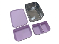 Boîte à lunch bento en acier inoxydable sans BPA avec compartiment amovible en silicone, récipient alimentaire étanche pour enfants et adultes