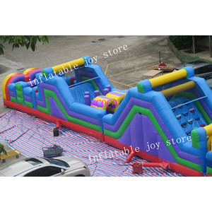 Carrera de obstáculos inflable gigante de 25x4 5M para Team Building Ultimate Challenge para el trabajo en equipo - Product Image 3