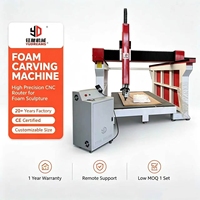 Routeur CNC 4 axes Yudiao 1325 1530 pour mousse, machine VMC, contrôleur CNC 180 °   Gravure 3D pour moules en mousse/automobile/fonderie