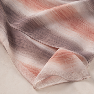 Wafa Fashion Printed Jacquard Square <b>Scarf</b> 100x100 Cm Matte Finish Silky Soft Premium Polyester <b>Chiffon</b> Four Seasons - Product Image 1