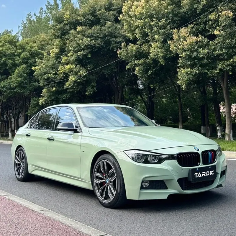 Filme envoltório de vinil para carro, cristal super brilhante cáqui verde, de alta qualidade, 1.52 x 18m, revestimento PET