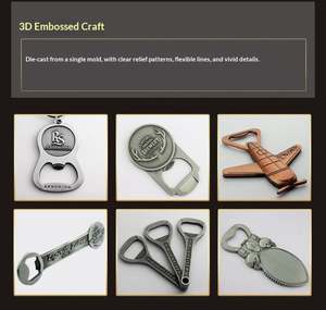 Ouvre-bouteille portable en métal personnalisé, autocollant pour réfrigérateur, vente en gros personnalisée - Product Image 5