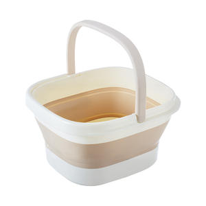 Bac à pédicure pliable portable en plastique pour usage domestique avec structure de support - Product Image 2