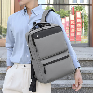 Custom Stylish Men's <b>Nylon</b> Laptop <b>Backpack</b> Multi-functional Usb Charging Waterproof School Travel Business Casual Smart <b>Backpack</b> - Product Image 5