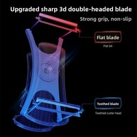 Couteau à éplucher multifonctionnel moderne et minimaliste en acier inoxydable avec manche en plastique pour pommes de terre, pommes et fruits