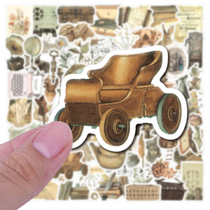 Acción de Gracias dibujos animados vinilo diario pegatinas 50 unids/bolsa logotipo personalizado impermeable Turquía decoración para el hogar vacaciones - Product Image 6