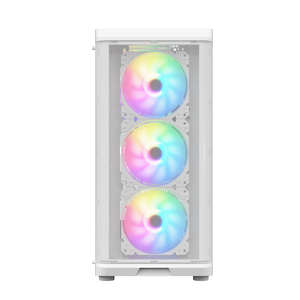 Ruix Odin <span class=keywords><strong>PRO</strong></span> Color blanco ATX MicroATX <span class=keywords><strong>BTX</strong></span> Gabinete de escritorio Panel lateral Malla de vidrio templado Panel frontal hueco Caja de PC - Product Image 2