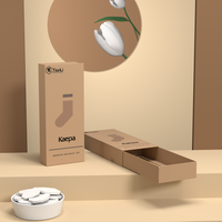 Cajas de Papel Kraft para Calcetines y Ropa Interior con Logotipo al por Mayor, Cajas de Embalaje de Papel Kraft con Ventanas