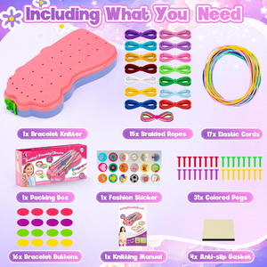 Kit de fabrication de bracelets d'amitié <span class=keywords><strong>pour</strong></span> enfants, ensemble de jouets <span class=keywords><strong>pour</strong></span> la création de bracelets, cadeaux <span class=keywords><strong>pour</strong></span> enfants, kit de fabrication de bracelets <span class=keywords><strong>pour</strong></span> filles - Product Image 4