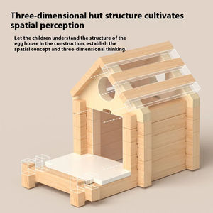 Blocs de construction à mortaise et tenon Lu Ban pour l'éducation précoce des enfants construction d'assemblage de petits architectes de jouets en bois - Product Image 2