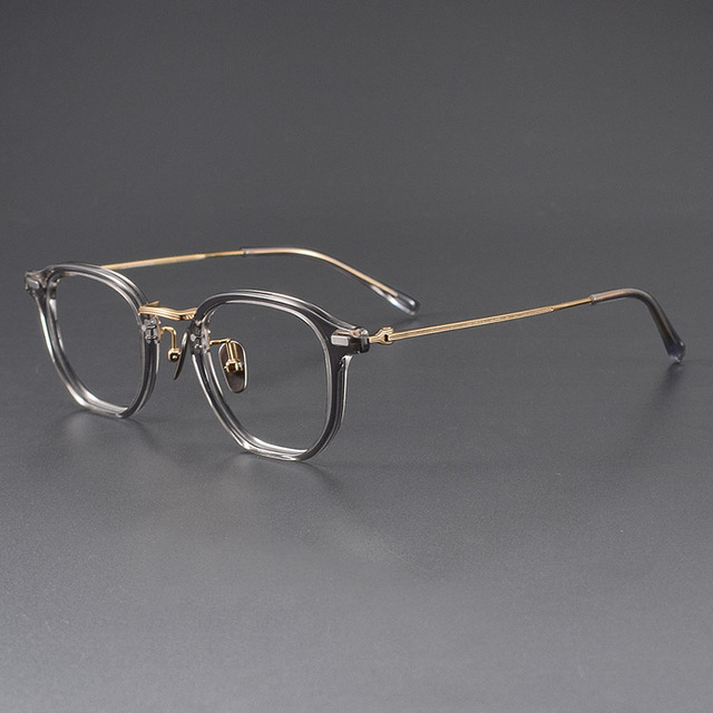 GLYN 2025 Luxury High Quality Japanese Handmade 100% Pure Acetate Titanium Optical Glasses Frames Myopia Eyeglasses