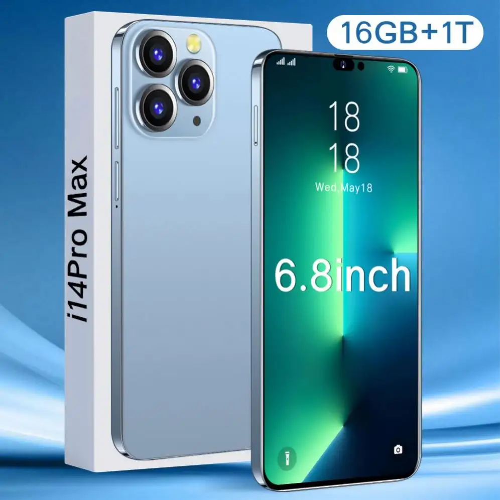 2022 Original PHONE 14 PRO MAX 16GB+512GB 6.7 Inch full Display Android 12.0 Mobile Phone I14 PRO MAX Cell Phone Smartphone