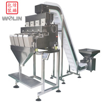 Weighlin Automatique Intelligent 2 3 Tête Linéaire Net Peseur Échelle Doseur Remplisseur pour 1-5kg Frozen Ice Tubes Squares Screw Feeder