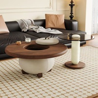 Ensemble de tables basses en pierre de style mid-century, portables, vintage, luxueuses, meubles modernes pour salon
