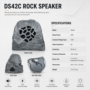 Sistema de Altavoces de Suelo Estéreo DSZ DS42C con Salida de 20-30W para Jardín y <span class=keywords><strong>Restaurante</strong></span> - Product Image 4