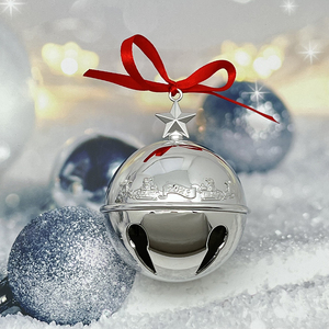 ระฆังเงินประจำปีของประดับต้นคริสต์มา<span class=keywords><strong>ส</strong></span>แ<span class=keywords><strong>ล</strong></span>ะของที่ระลึกวันหยุดที่มีรูปทรง<span class=keywords><strong>ล</strong></span>ูกบอ<span class=keywords><strong>ล</strong></span> - Product Image 2