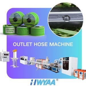 Chaîne de production de ruban d'irrigation goutte à goutte HWYAA avec extrudeuse plastique agricole, enrouleur <span class=keywords><strong>automatique</strong></span> et poinçonnage laser PLC - Product Image 1