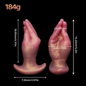 Liquid Silicone Realistic Hand-Shaped Anal Plug <b>Toy</b> with Anal 100% Waterproof & Safe <b>for</b> <b>Men</b> and Women - Product Image 6