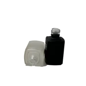 Garrafa de esmalte para unhas de vidro branco 10ml 25ml por atacado para venda