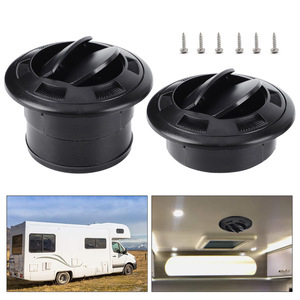 Rv Round Air Vent Black Universal For Bus Coach <b>Yacht</b> Roof Air Deflector Abs Material - Product Image 2