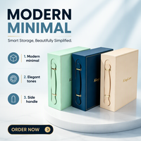 Boîte cadeau rigide pliable sur mesure en carton, avec poignée en cuir PU, fermeture magnétique, pour anniversaire, emballage cadeau en papier pliable