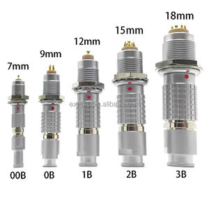 Высокое качество EX-PRO FGG.00.302 egg.00.30.302.cll 2-контактный Круглый Мини-коннектор, надежные электрические соединения, температура - Product Image 6