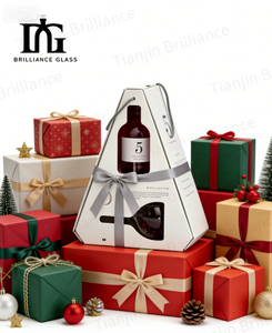 Eco Friendly Kraft Corrugated <strong>Box</strong> Printed Cardboard Wine <strong>Box</strong> with Handle Premium 2 Bottle Wine <strong>Gift</strong> Packaging <strong>Box</strong> - Product Image 3