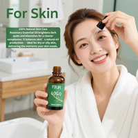 Serum Perawatan Rambut Rosemary Berkualitas Tinggi 60ml, Pelembap & Perangsang Pertumbuhan Rambut, Formula 2-IN-1, Ekstrak Tumbuhan Alami, Jojoba