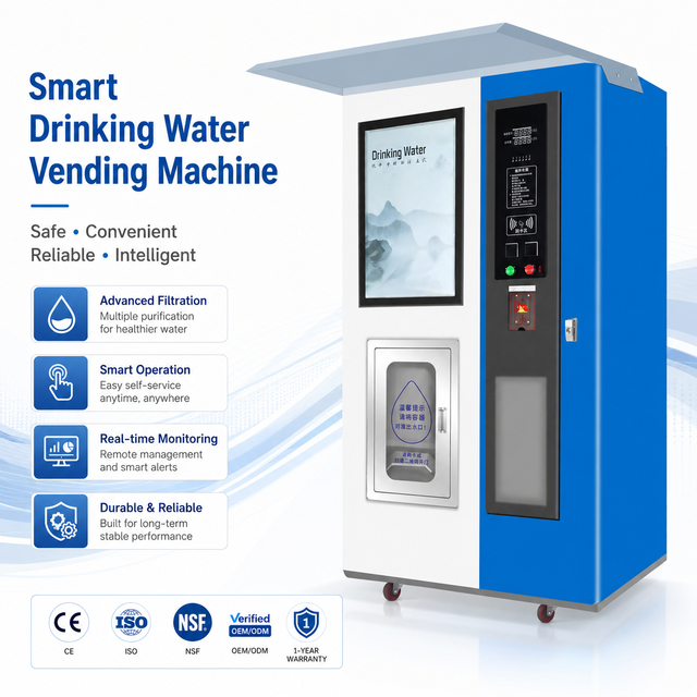 Electric Pure Water Vending Machine for Outdoor Use Coin Operation with Refill Feature for the Philippines
