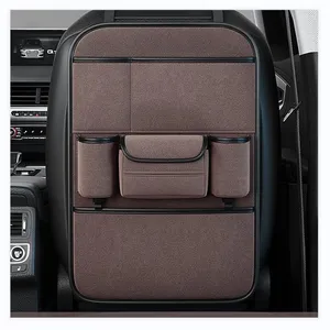 En iyi satıcılar keçe araba asılı otomobil arka koltuğu düzenleyici deri gövde çantası depolama