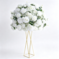 Hotel Lobby Decoration Large Artificial Flower Ball Elegant Wedding Floral Ball