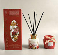 Ensemble diffuseur de parfum et bougie parfumée artisanale naturelle OEM en gros pour la Saint-Valentin et Noël, décoration de luxe pour la maison