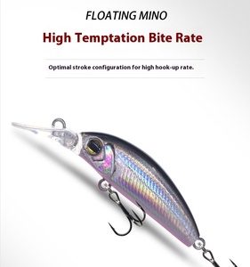 Investissement 3.5g/53mm Long Minnow Leurre En Plastique Faux Appât Submergé Longue Langue <span class=keywords><strong>Plaque</strong></span> pour La Pêche À L'achigan Balançant Natation Posture - Product Image 5