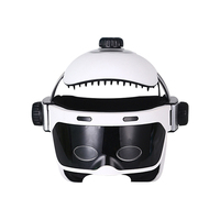 Integriertes Kopf- und Augen-Massagegerät Elektrischer Wärme-Luftdruck-Vibrations-Helm Kopfhaut-Massagegerät